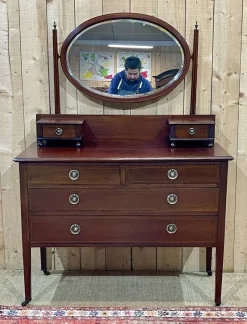 New Pamono English Dressing Table in Mahogany, 1930s