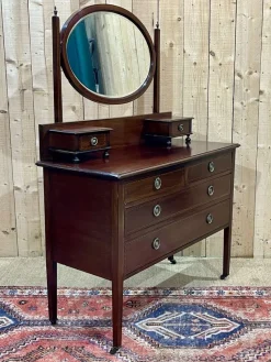New Pamono English Dressing Table in Mahogany, 1930s