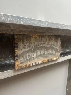 Best Pamono English George III Style Specimen Marble Fireplace Mantel