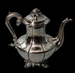 Clearance Pamono English Georgian Style Silver-Plated Teapot, 1870