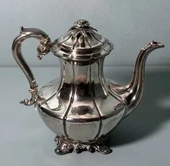 Clearance Pamono English Georgian Style Silver-Plated Teapot, 1870