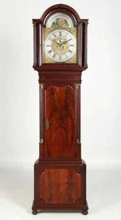 Hot Pamono English Grandfather Clock with Moon Phases, 1780