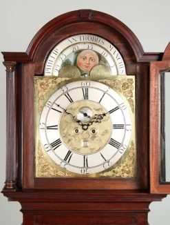Hot Pamono English Grandfather Clock with Moon Phases, 1780