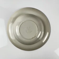 Pamono English Green Earthenware Soup Plates, Late 19th Century, Set of 2> Dinner Plates & Bowls