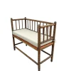Pamono English Jacobean Style Bobbin Wood Bench, 1920s> Benches