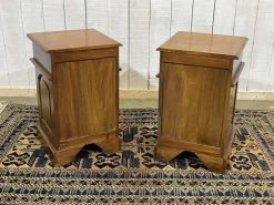 Pamono English Mahogany Bedside Tables, Set of 2><noscript><img width=