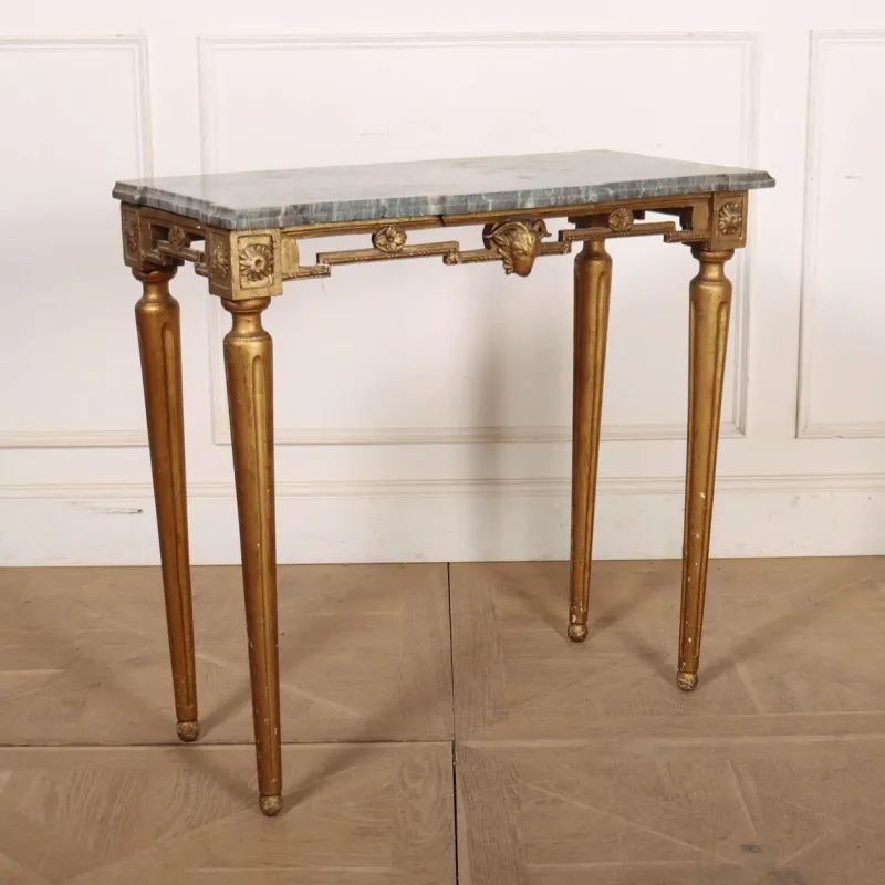 Online Pamono English Marble Topped Console Table