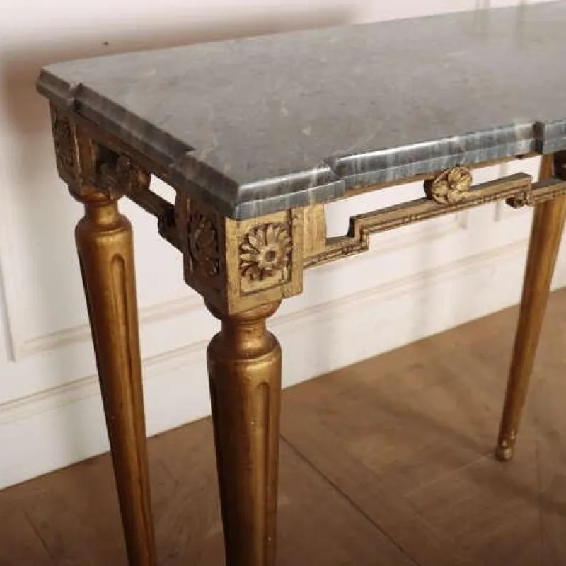 Online Pamono English Marble Topped Console Table