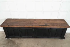 Sale Pamono English Monumental Ebonised Pine Dresser Base, 19th Century