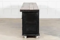 Sale Pamono English Monumental Ebonised Pine Dresser Base, 19th Century