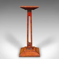 Online Pamono English Oak Statue Stand