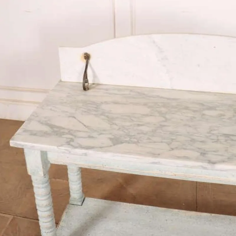 Pamono English Painted Marble Top Washstand> Dressing Tables