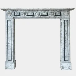 Pamono English Regency Calacatta Marble Fireplace Mantel, 1820> Fireplaces And Mantels
