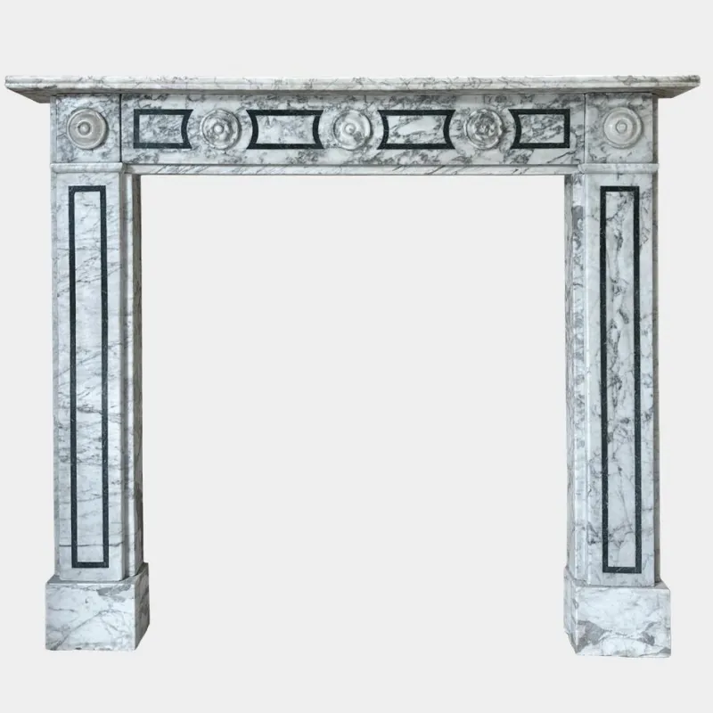 Pamono English Regency Calacatta Marble Fireplace Mantel, 1820> Fireplaces And Mantels