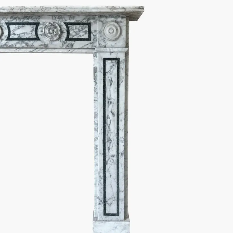 Pamono English Regency Calacatta Marble Fireplace Mantel, 1820> Fireplaces And Mantels
