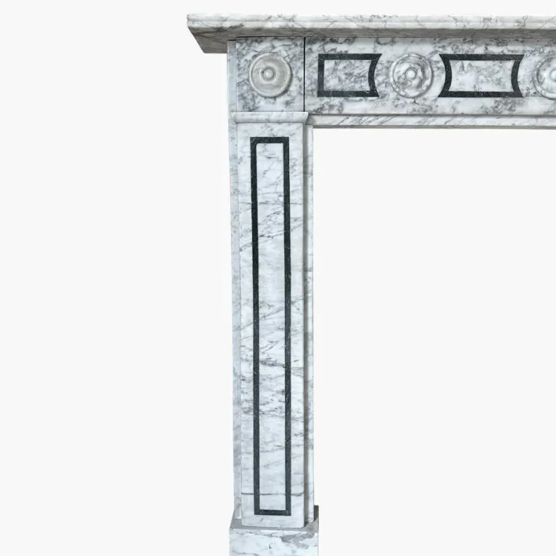 Pamono English Regency Calacatta Marble Fireplace Mantel, 1820> Fireplaces And Mantels