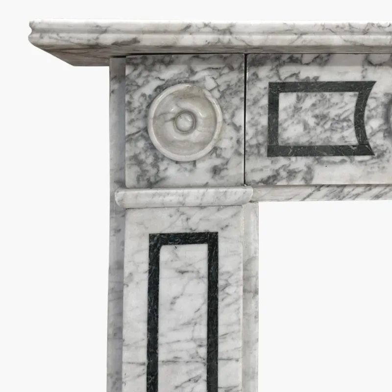 Pamono English Regency Calacatta Marble Fireplace Mantel, 1820> Fireplaces And Mantels
