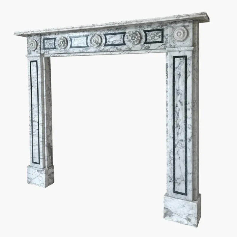 Pamono English Regency Calacatta Marble Fireplace Mantel, 1820> Fireplaces And Mantels