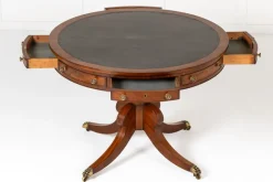 New Pamono English Regency Mahogany Drum Table