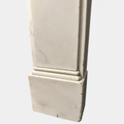 Pamono English Regency Statuary White Marble Fireplace Mantel, 1800s><noscript><img width=