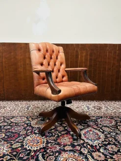 Pamono English Salmon President Chair> Office Chairs