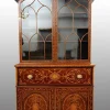 Pamono English Sideboard Bookcase in Mahogany Feather with Maple Inlay Grafts, 19th Century