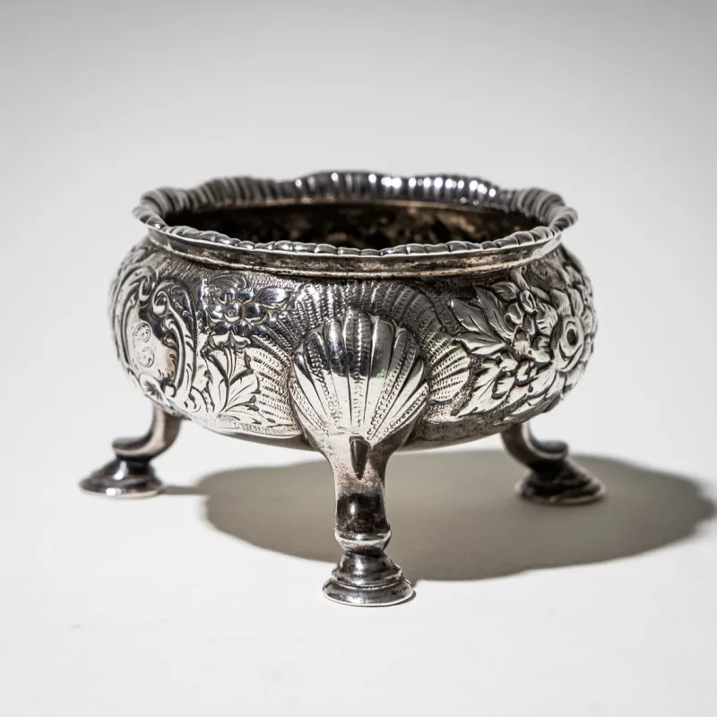 Clearance Pamono English Silver Salt Cellars, Set of 2