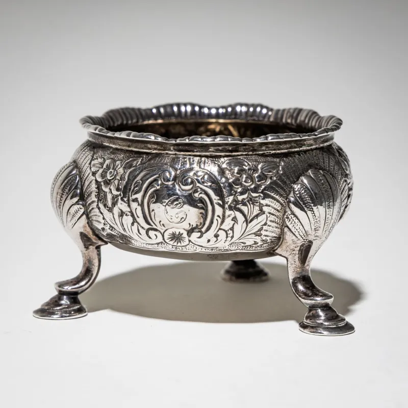 Clearance Pamono English Silver Salt Cellars, Set of 2