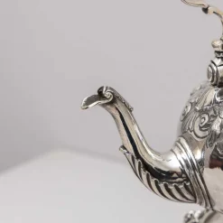 Sale Pamono English Silver Teapot with Stand by T. Heming and S. Whitford