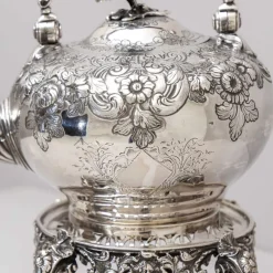 Sale Pamono English Silver Teapot with Stand by T. Heming and S. Whitford