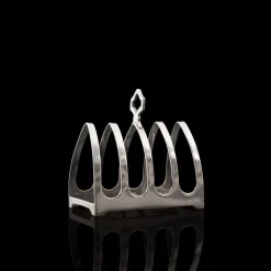 Discount Pamono English Silver Toast Rack by Edward Viner, 1932