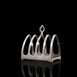 Discount Pamono English Silver Toast Rack by Edward Viner, 1932