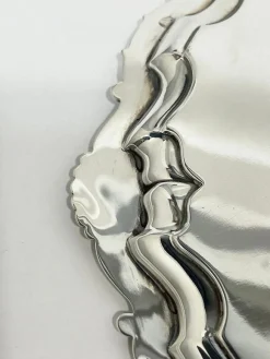 New Pamono English Silver Tray on Paw Feet attributed to Gibson and Langman, 1898