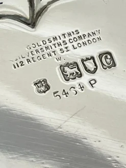 New Pamono English Silver Tray on Paw Feet attributed to Gibson and Langman, 1898