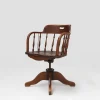 Pamono English Swivel-Base Captain Desk Chair, 1850s> Office Chairs