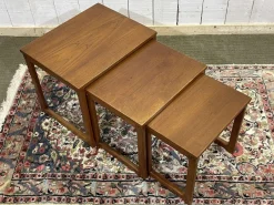 Pamono English Teak Nesting Tables, 1970s, Set of 3><noscript><img width=