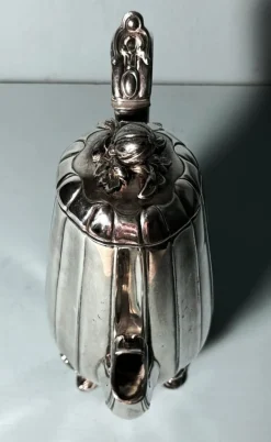 Pamono English Teapot in Silver-Plating from Dixon James, 1890><noscript><img width=