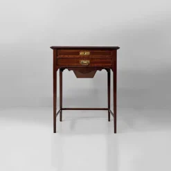 Pamono English Victorian Style Console Table in Wood with Mirror and Drawers, 1930s