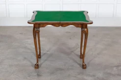 Pamono English Walnut & Mahogany Games Table, 1940s