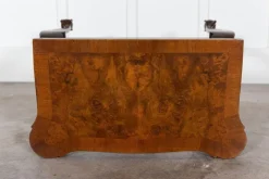 Pamono English Walnut & Mahogany Games Table, 1940s
