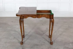 Pamono English Walnut & Mahogany Games Table, 1940s