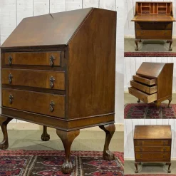 Best Pamono English Walnut Secretary, 1930s