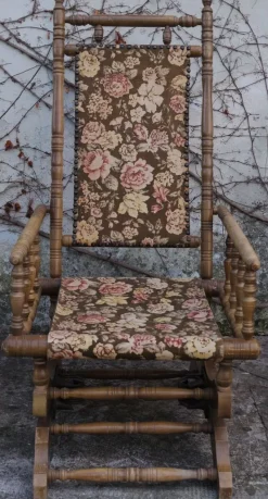 Pamono English Wooden Rocking Chair, 1930s> Rocking Chairs