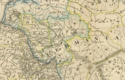 Clearance Pamono Engraved Map of Roman Frontiers, 1880