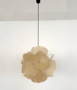 Discount Pamono Enrico Botta Fiberglass Pendant Light by Sundown, 1968