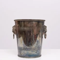 Pamono Epns Silver Plated Lions Head Wine Cooler, 1950s><noscript><img width=