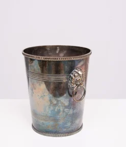 Pamono Epns Silver Plated Lions Head Wine Cooler, 1950s><noscript><img width=