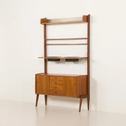 Pamono Ergo Wall Unit with Planter by John Texmon, Norway, 1960s