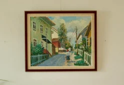 New Pamono Eric Lundberg, A Fine Morning, Oil on Canvas, Mid-20th Century, Framed