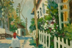 New Pamono Eric Lundberg, A Fine Morning, Oil on Canvas, Mid-20th Century, Framed